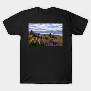 The Hills Are Alive with the Colours of Lupins T-Shirt